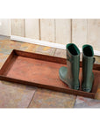 Pine Cone Antique Copper Boot Tray
