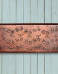Pine Cone Antique Copper Boot Tray