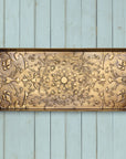 Star Medallion Antique Brass Boot Tray