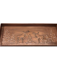 Moose Antique Copper Boot Tray