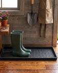 Jumbo Basketweave Rubber Boot Tray
