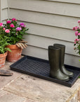 Jumbo Basketweave Rubber Boot Tray