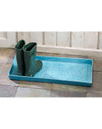 Marbella Aqua Enamel Boot Tray
