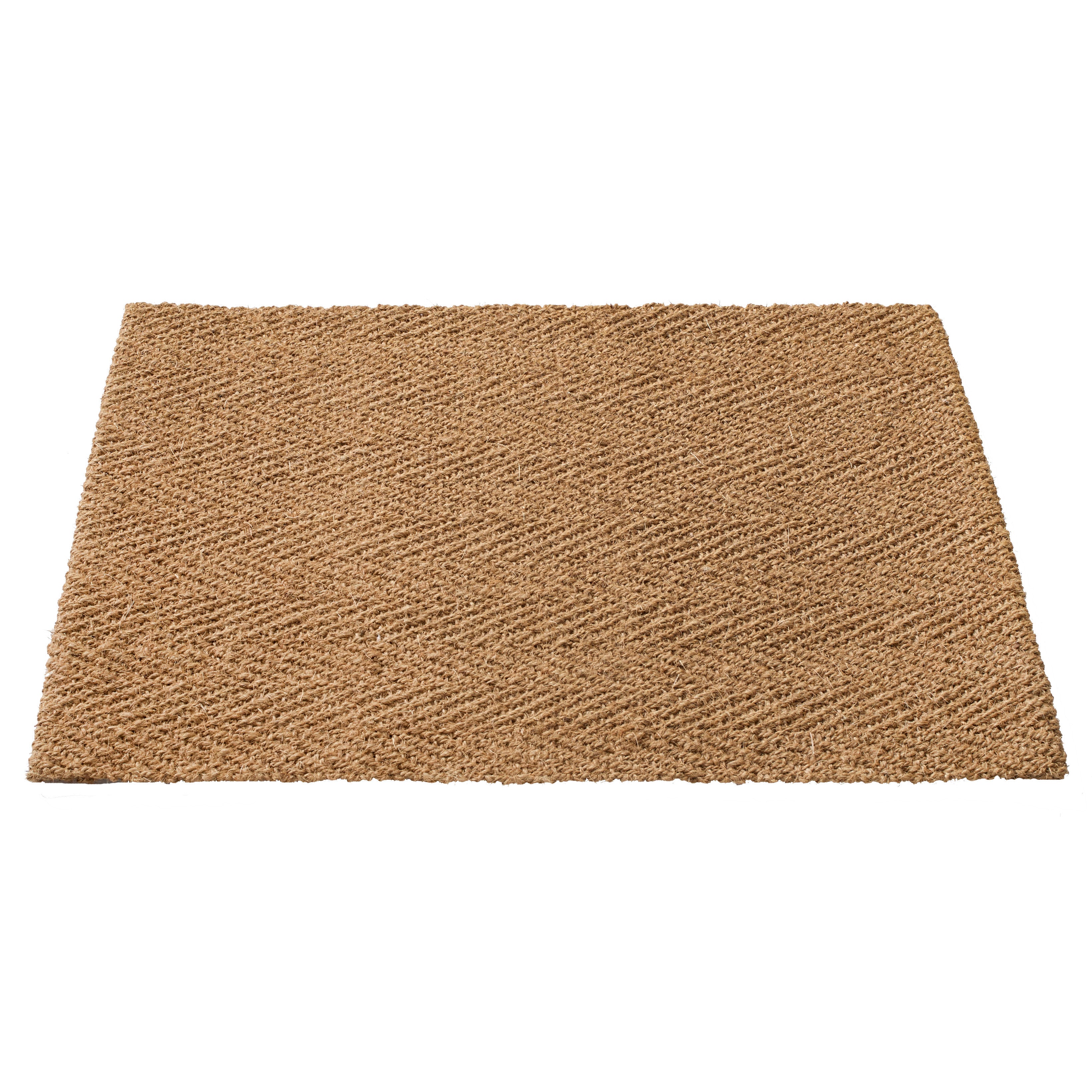 Malabar Herringbone Natural Fiber Coir Doormat 24x36 Home Furnishings