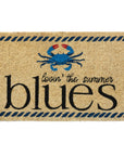 Summer Blues Crab Doormat