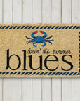 Summer Blues Crab Doormat