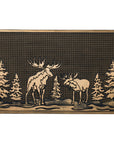Pine and Moose Brushed Copper Doormat