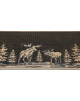 Pine and Moose Brushed Copper Doormat