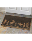 Pine and Moose Brushed Copper Doormat