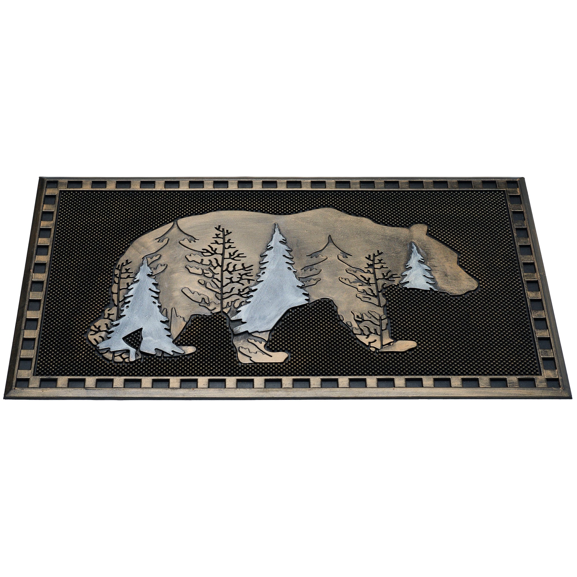 Bear Brushed Bronze Doormat