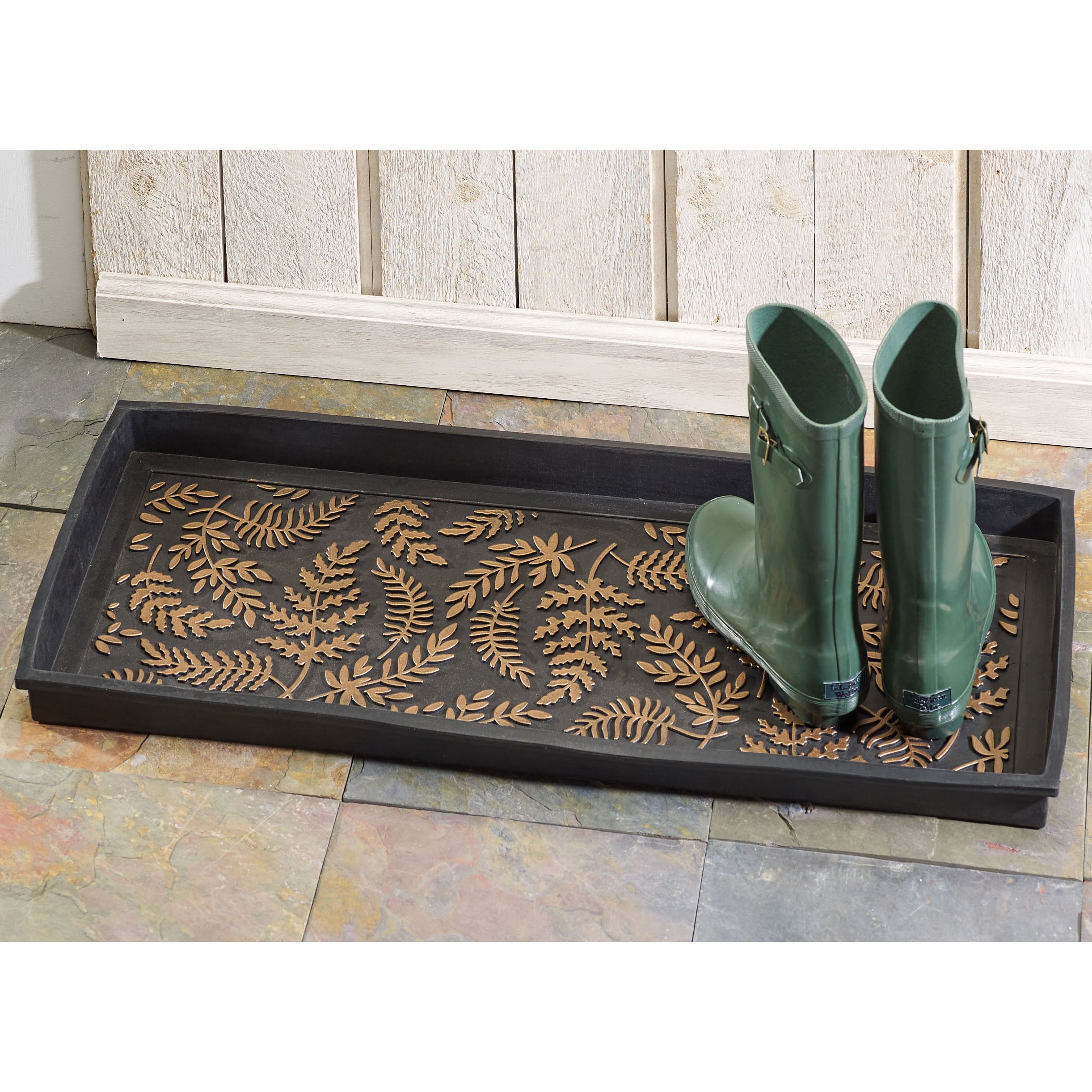 Ferns Rubber Boot Tray
