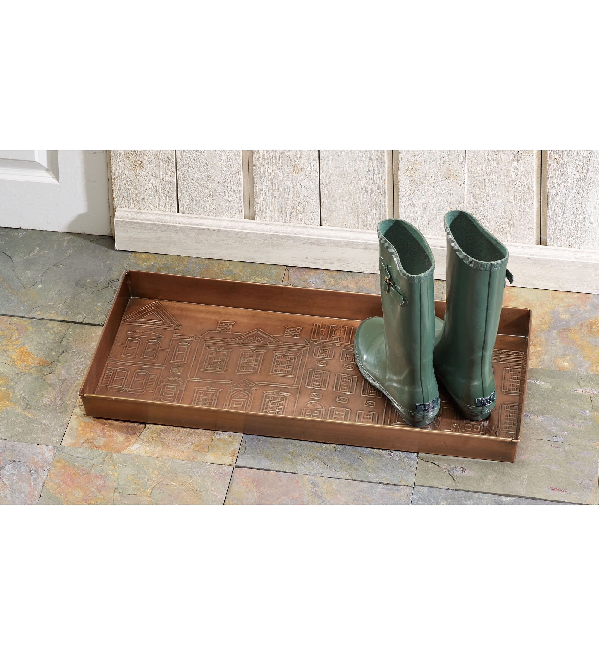 Townhouses Antique Copper Boot Tray