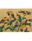 Finches on Thistle Doormat