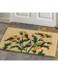 Finches on Thistle Doormat