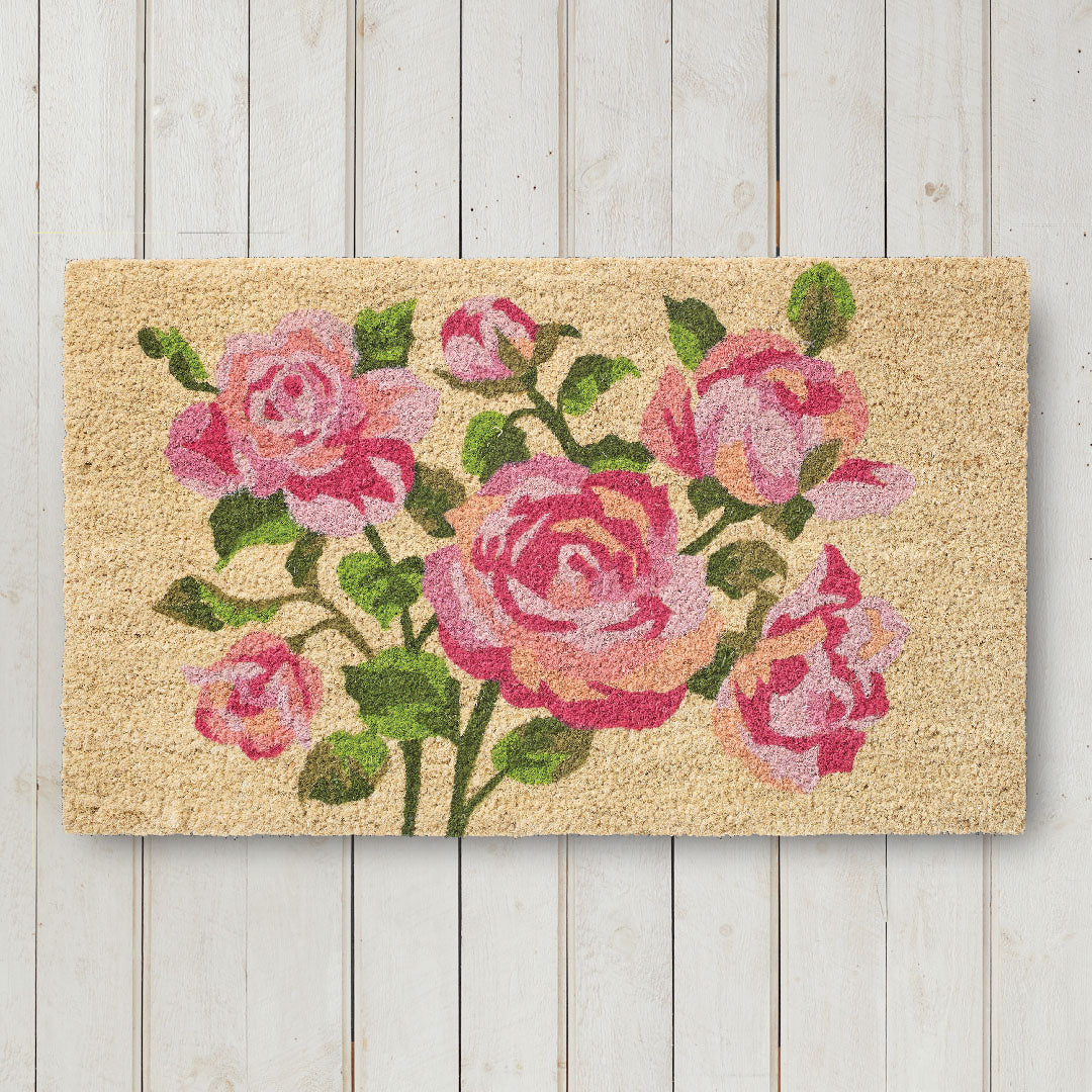 Pink Roses Doormat