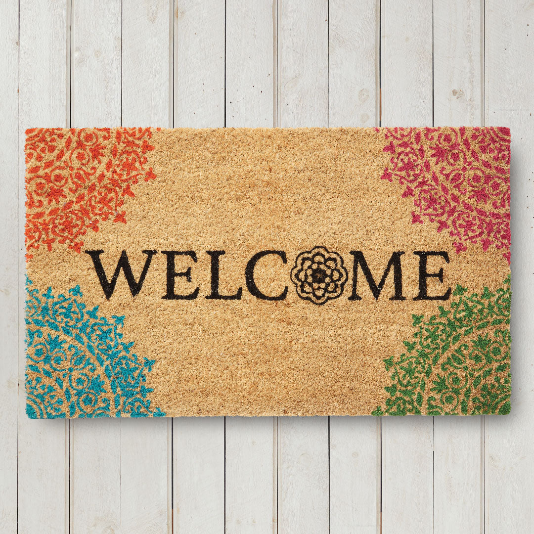 Larry Traverso Antlers Welcome 18 x 30 Doormat at Riverbend Home