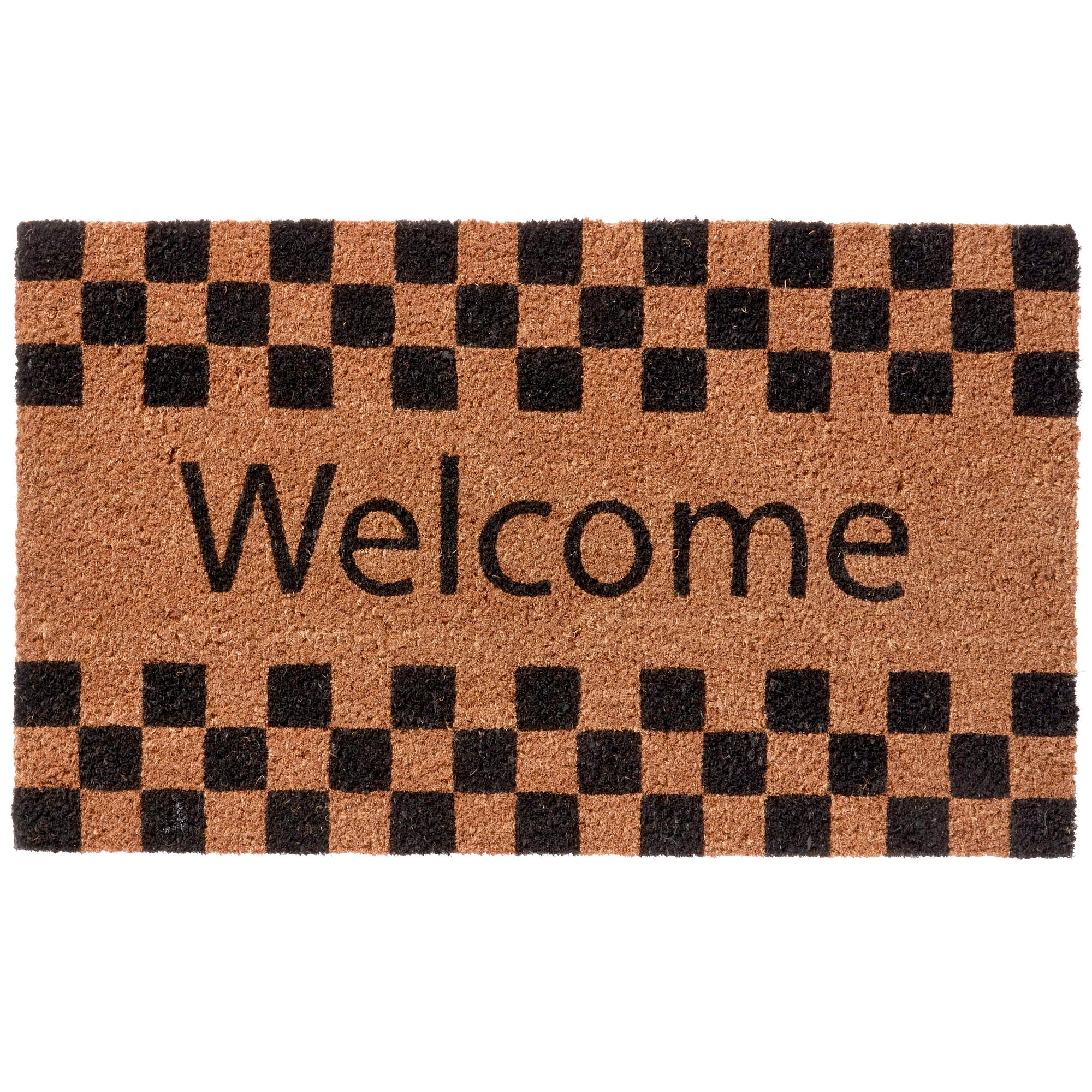 Checkerboard Border Doormat