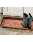 Ferns Antique Copper Boot Tray