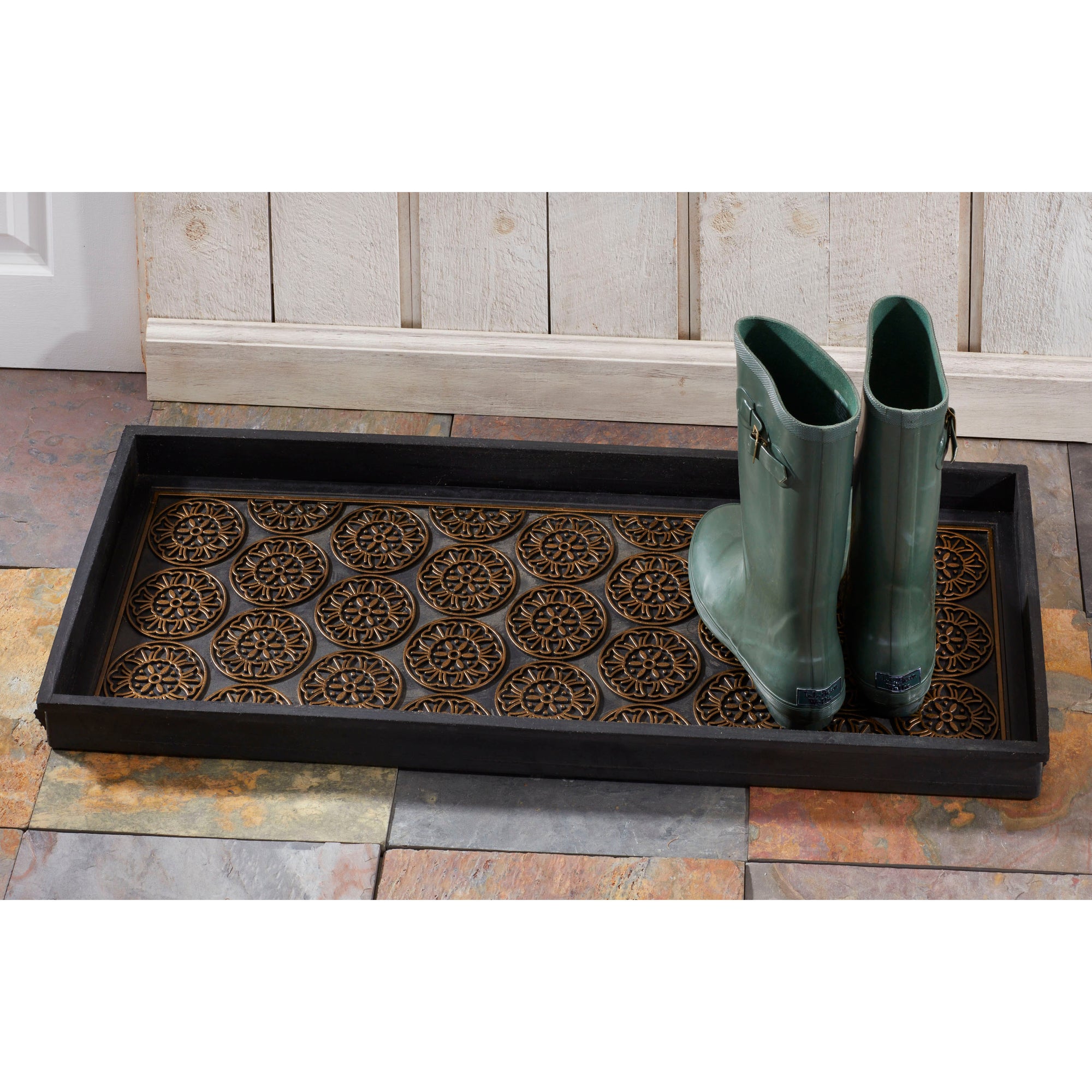 Mandala Rubber Boot Tray
