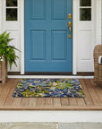 Hibiscus Blue Doormat