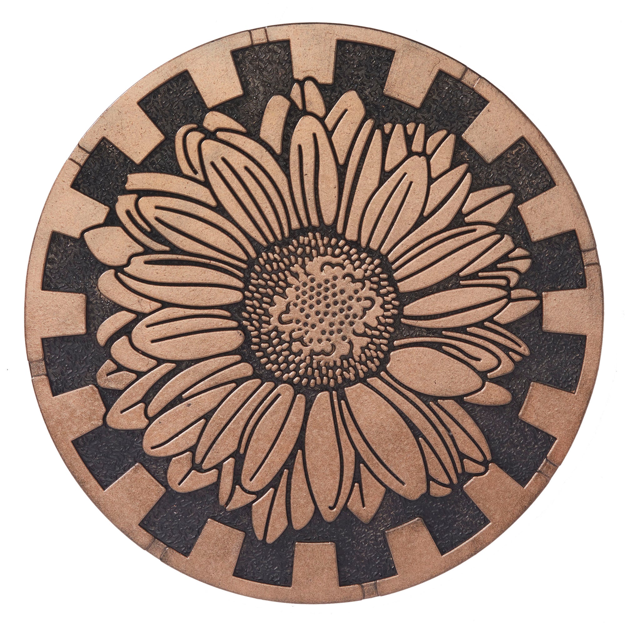 Sunflower With Highlights Deluxe Stepping Stone (Set of 3)