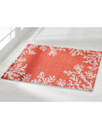 Coral Cotton Rug