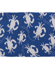 Blue Crab Cotton Rug