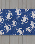Blue Crab Cotton Rug