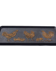 Golden Hen Rubber Boot Tray