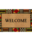 Kente Border Welcome Doormat