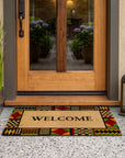 Kente Border Welcome Doormat