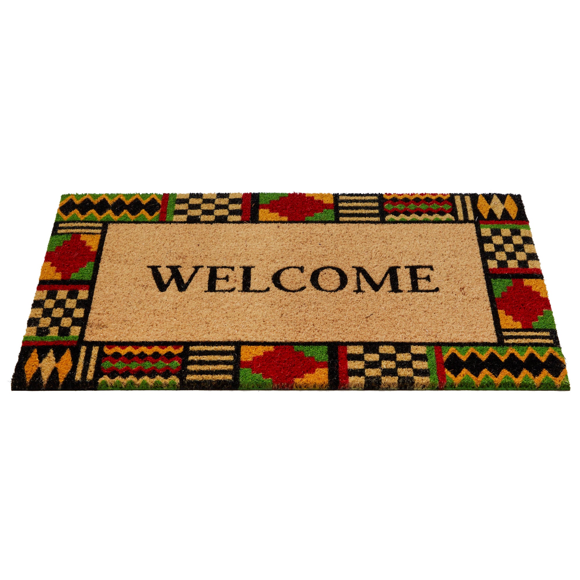 Kente Border Welcome Doormat