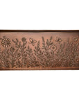 Butterfly Garden Antique Copper Boot Tray