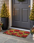 Poinsettia Doormat