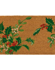 Holly and Mistletoe Doormat