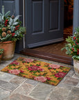 Winter Roses and Berries Doormat