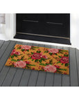 Winter Roses and Berries Doormat