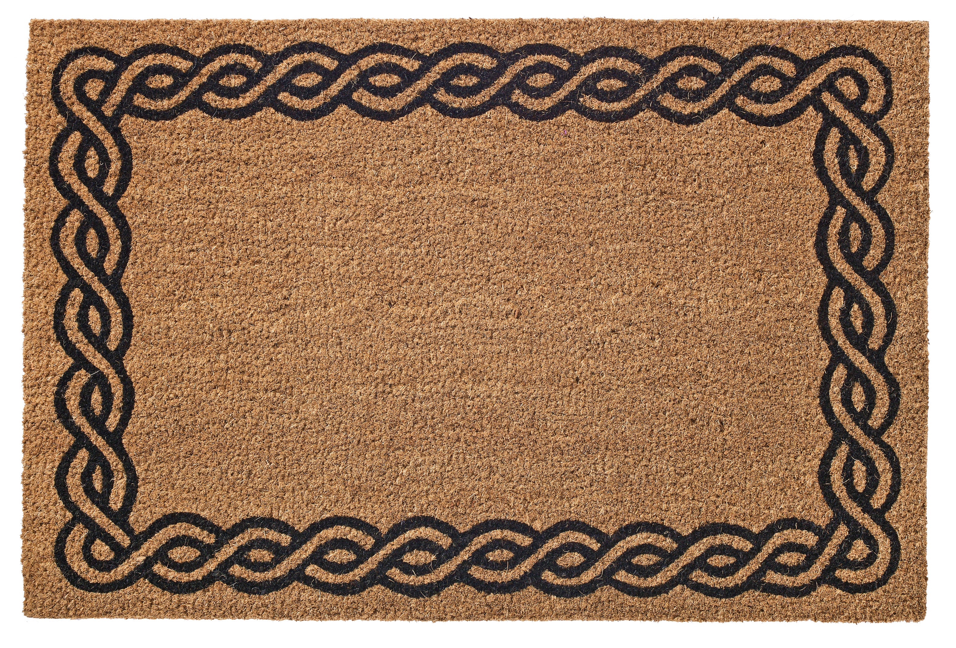 Monogrammed Coir Border Door Mat