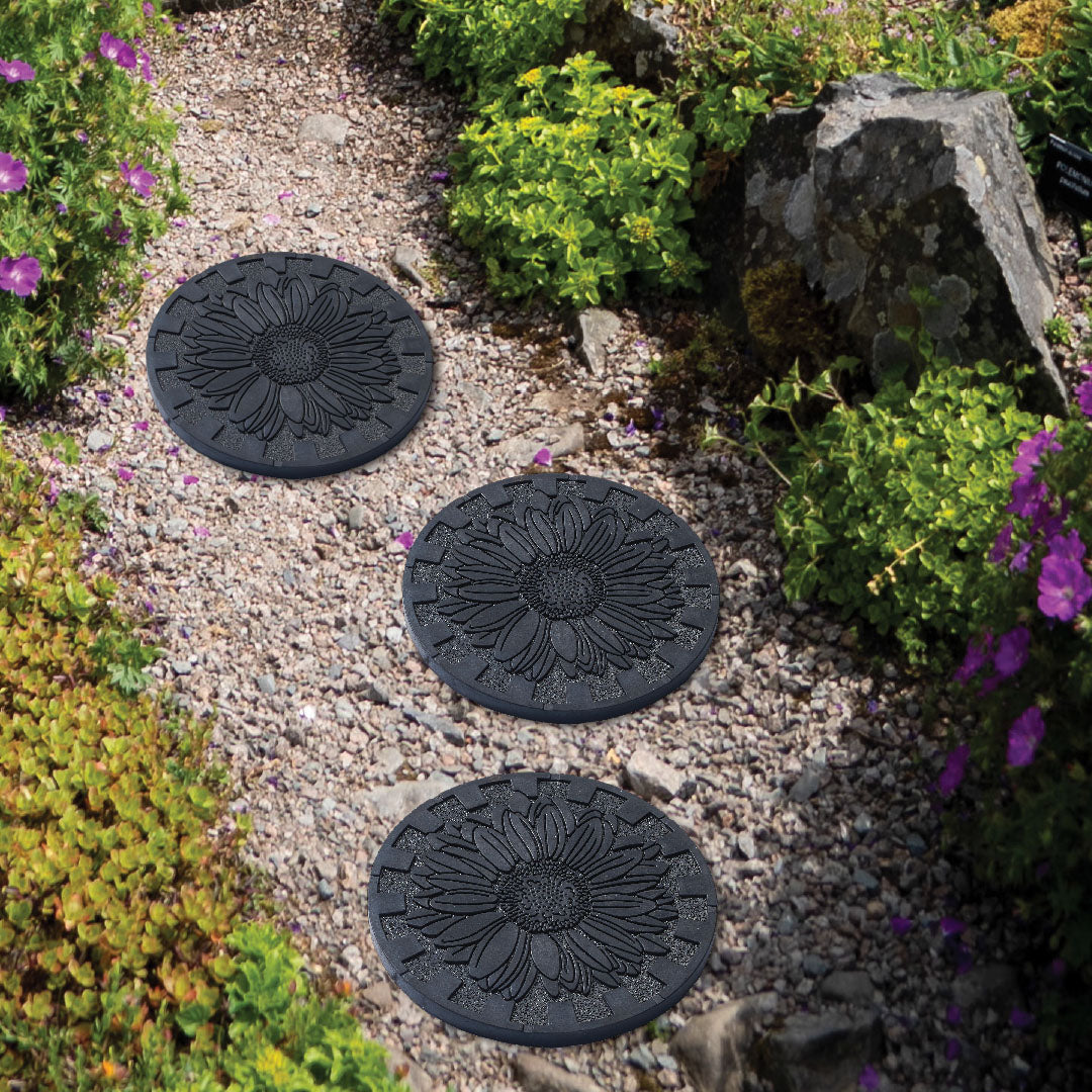 Sunflower Deluxe Stepping Stone (Set of 3)