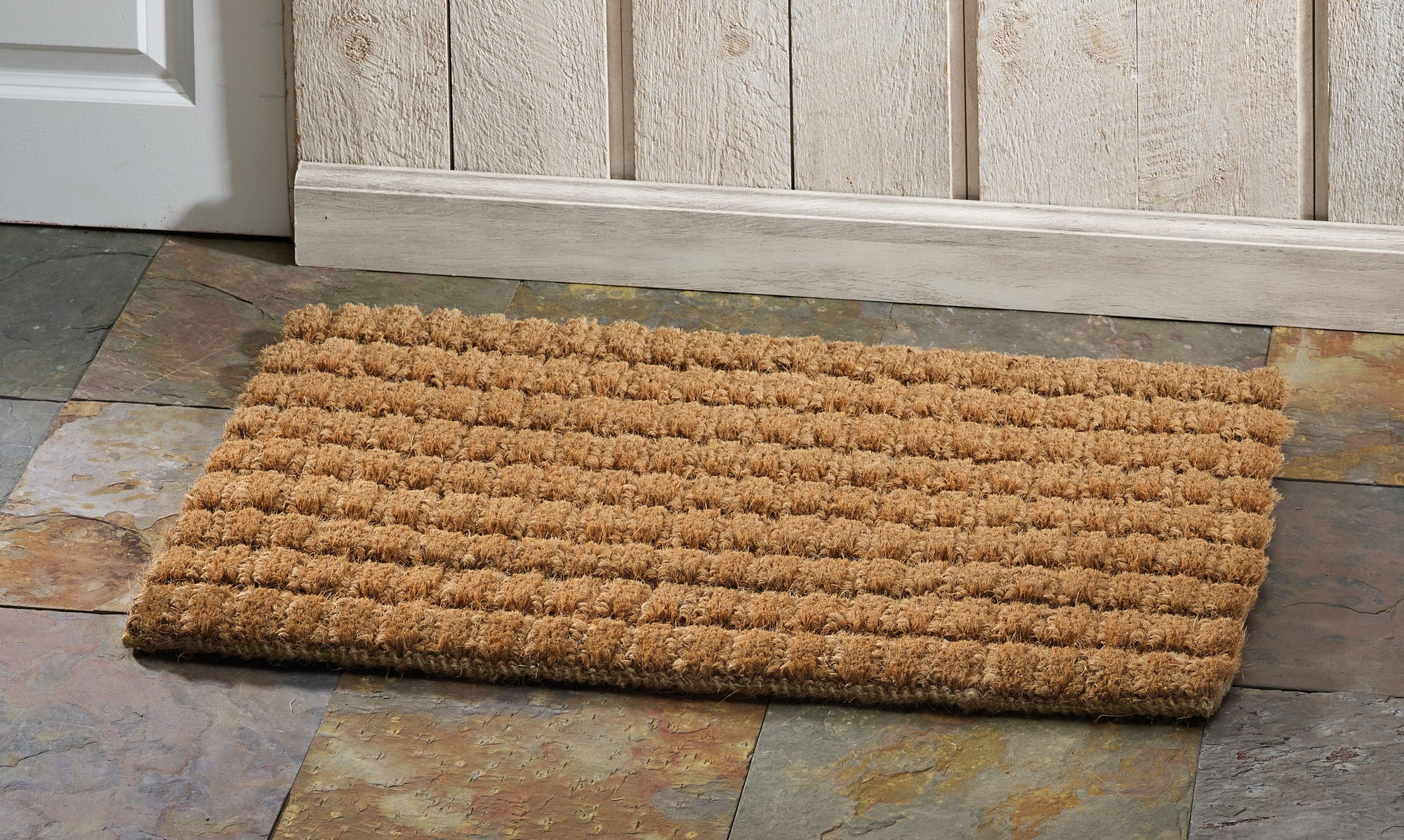 Rockport Powerloom Natural Fiber Coir Welcome Doormat 18x30