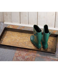Gingko Antique Brass Boot Tray