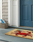 Crab with Beer Stein Doormat