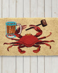 Crab with Beer Stein Doormat