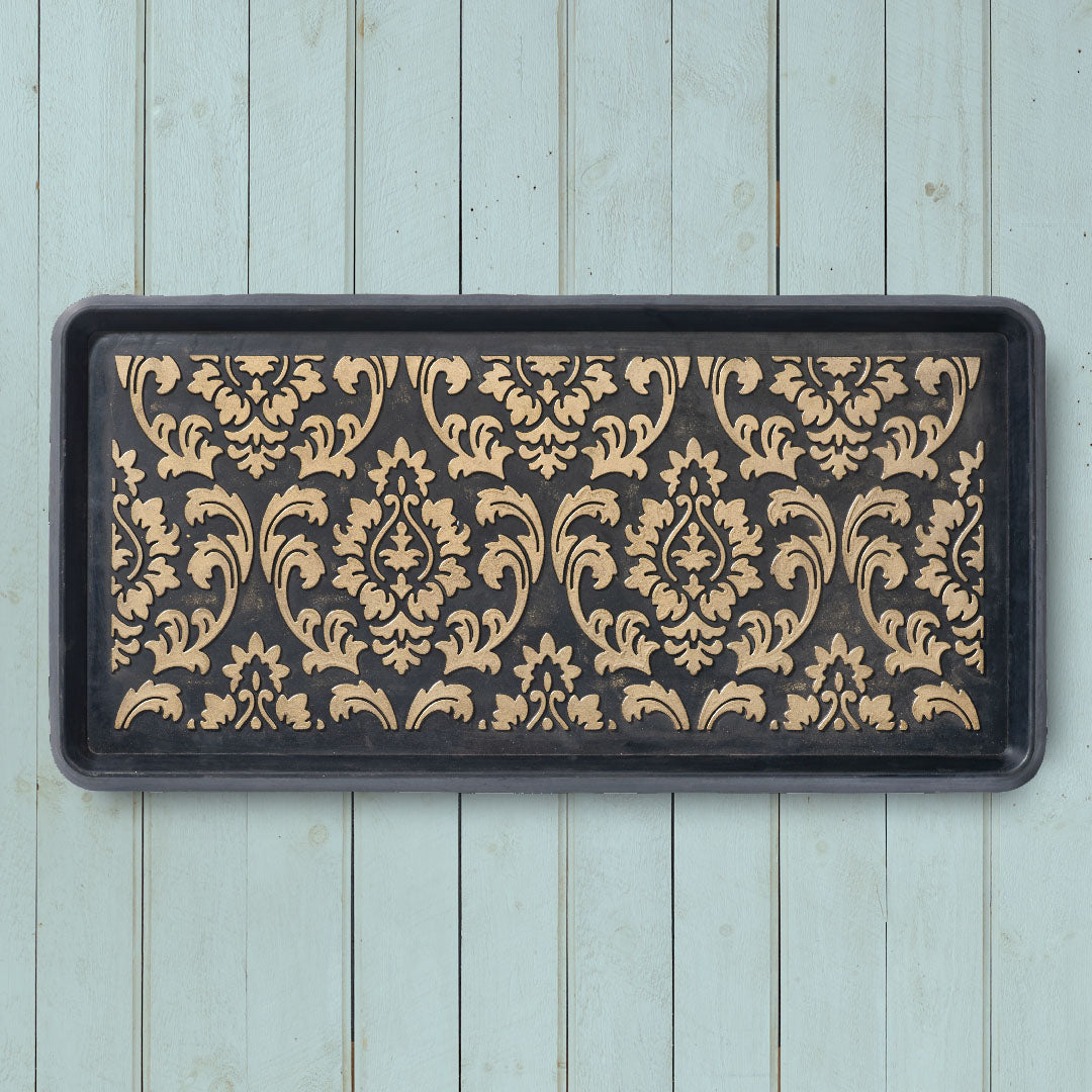 Damask Rubber Boot Tray
