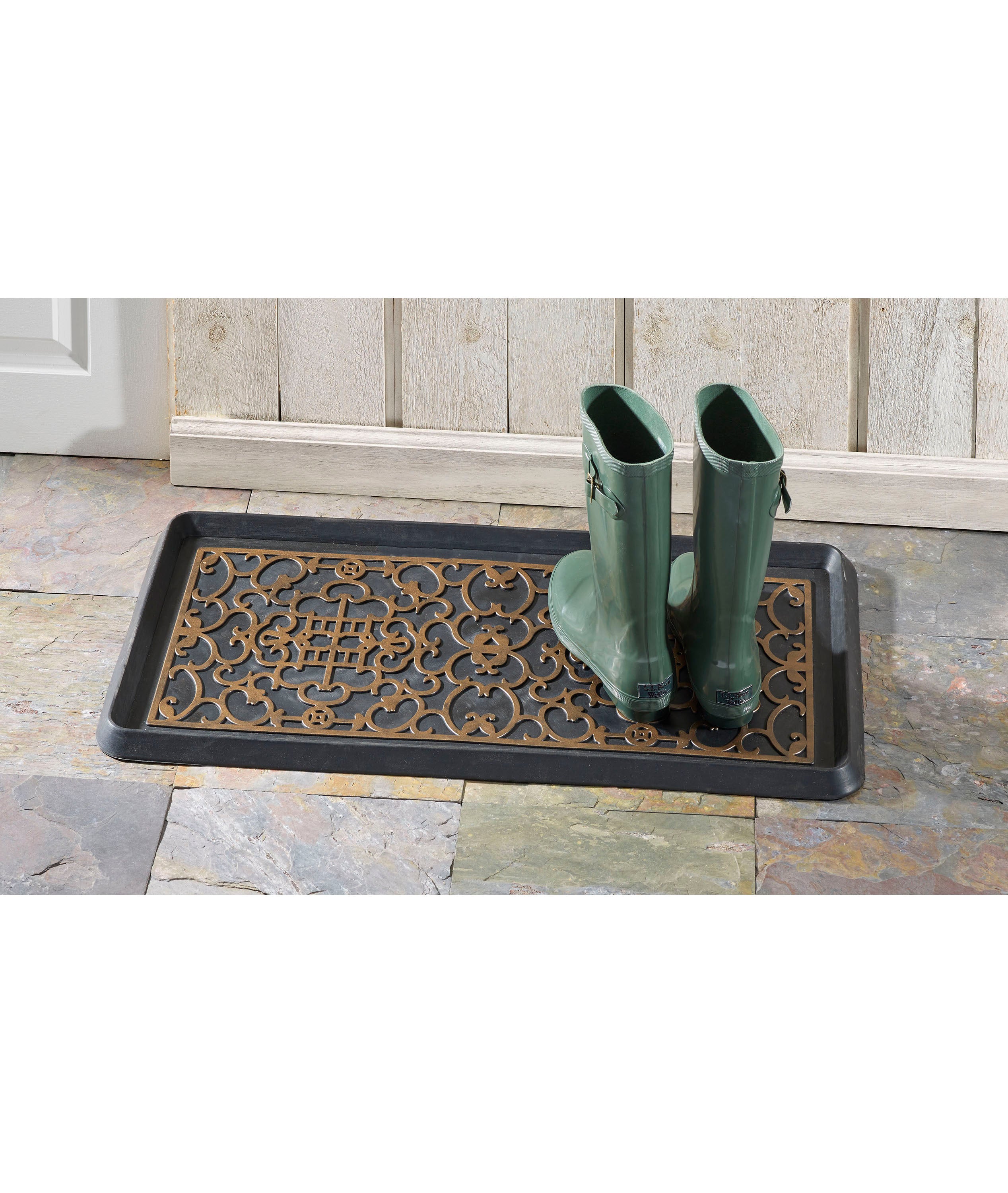 Asian Screen Rubber Boot Tray