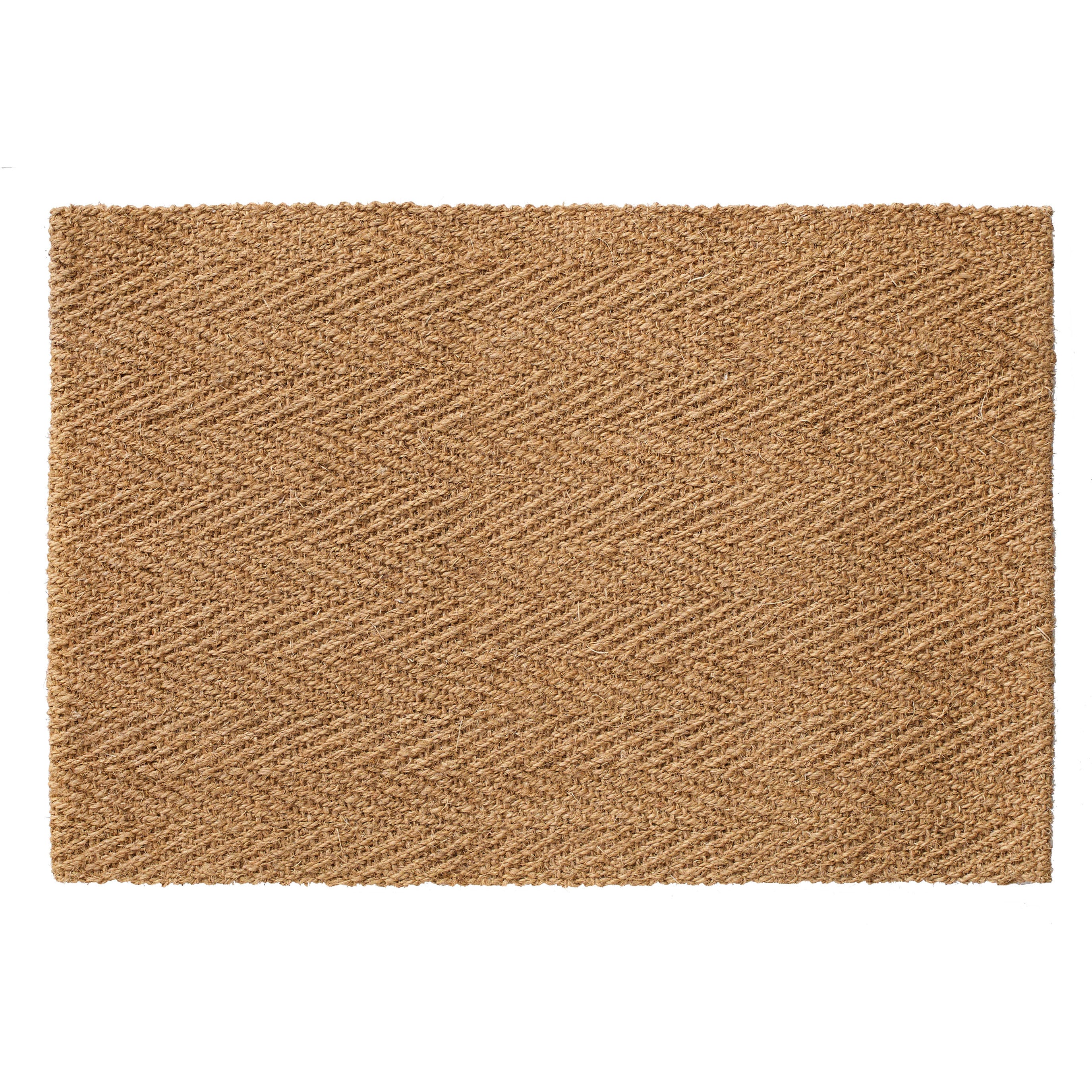 Malabar Herringbone Natural Fiber Coir Doormat 24x36 Home Furnishings