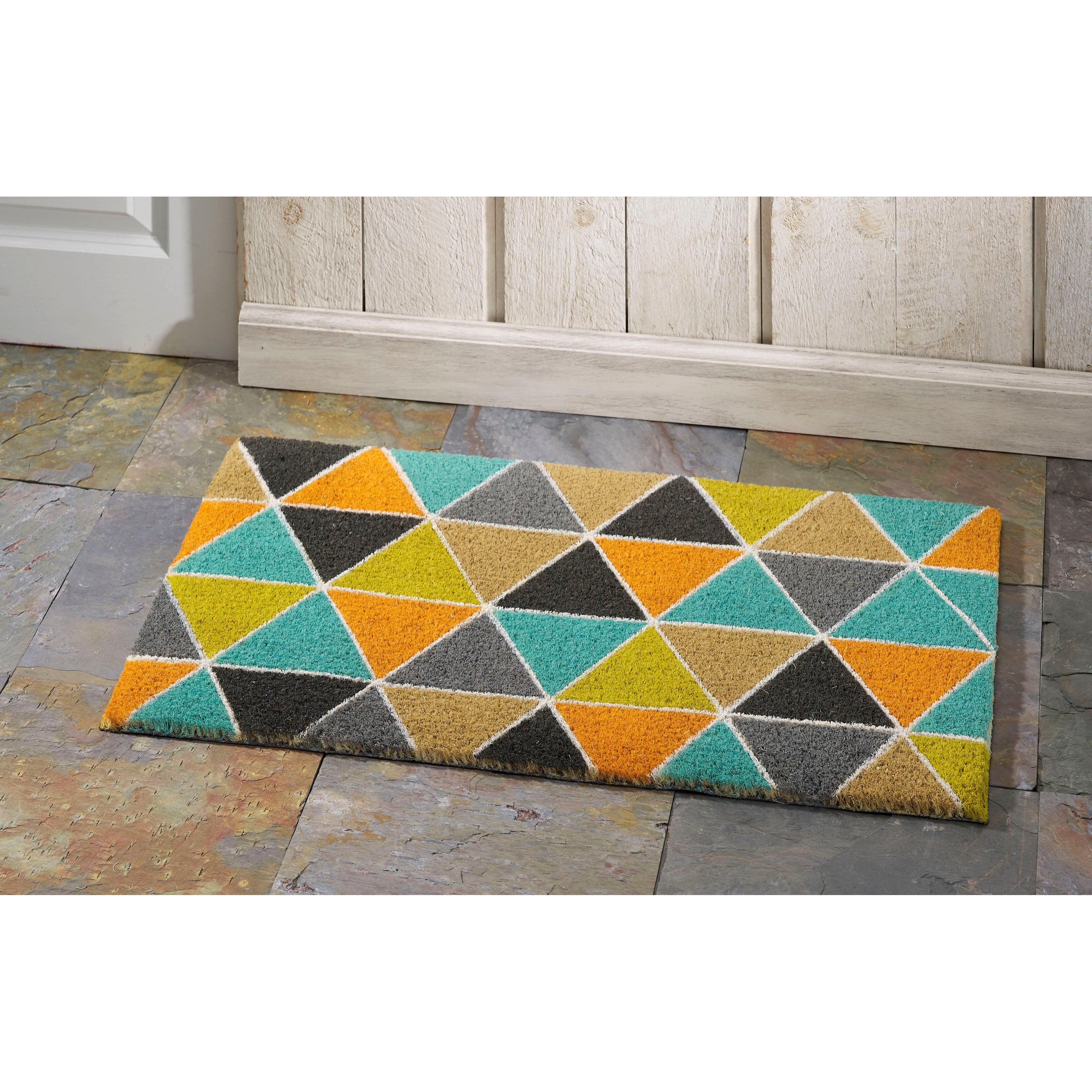 Maddox Natural Fiber Printed Coir Doormat 18x30 – Home Furnishings