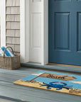 Beach Sign Crab Doormat