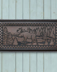 Moose Scene Rubber Boot Tray