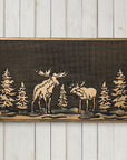 Pine and Moose Brushed Copper Doormat